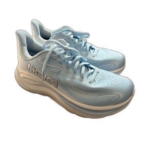 HOKA One Clifton 10 women's running shoes baby blue 8.5